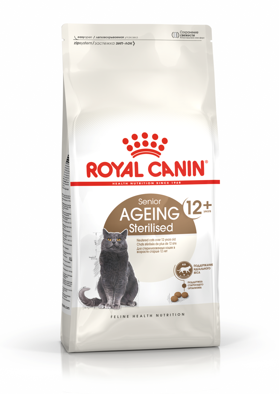 Купить сухой корм Royal Canin Ageing Sterilised 12+ (Эйджинг Стерилайзд  12+) в официальном интернет-магазине